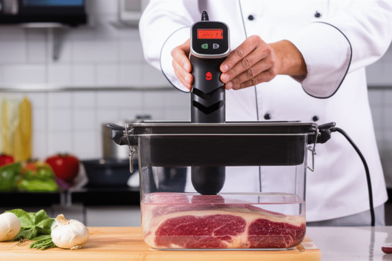 Cozinha Sous Vide: Precisão e Sabor Cozinheiro utilizando técnica sous vide