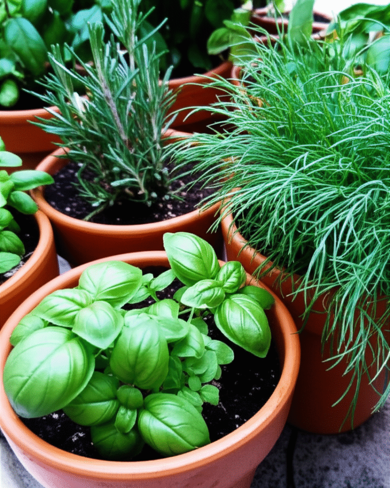 Horta Caseira de Temperos Pequena horta caseira com temperos frescos