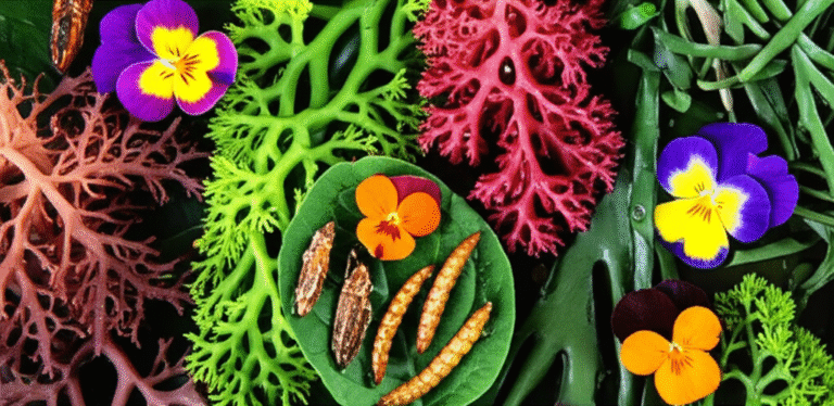 Ingredientes Incomuns: Explosão de Sabores Variedade de ingredientes incomuns para culinária experimental.